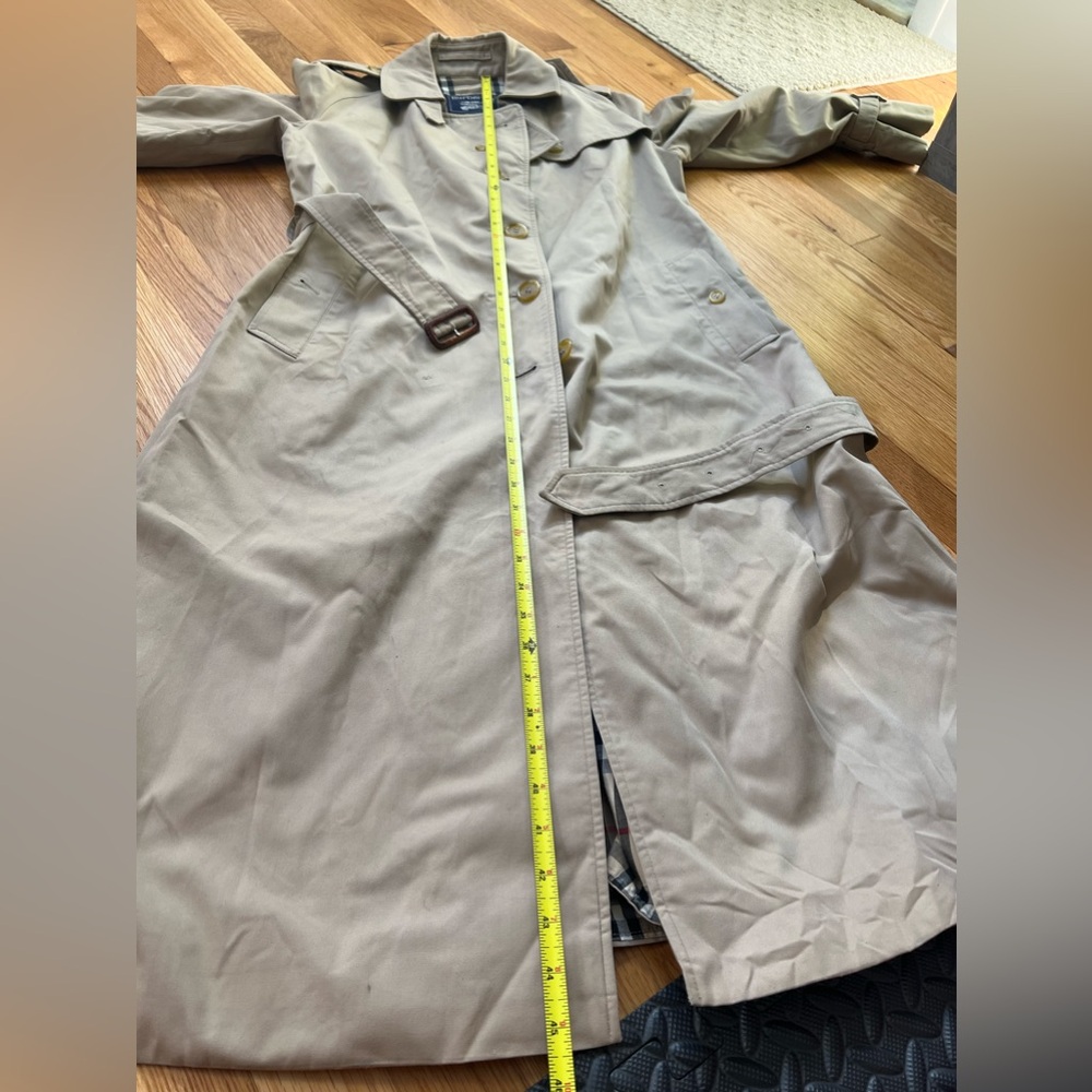 Burberry classic plaid long trench coat USA 8 - Picture 15 of 16
